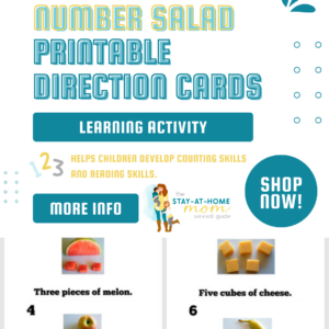 Number Salad Printable Direction Cards
