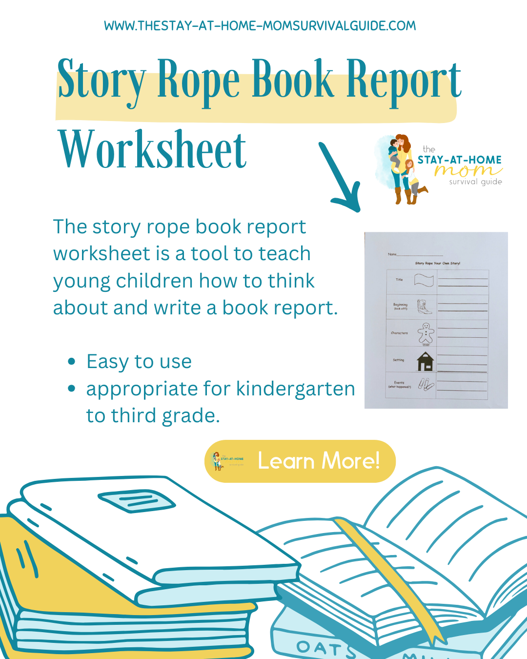Story Rope Book Report Worksheet