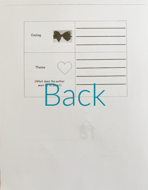 Story Rope Book Report Worksheet - Image 3